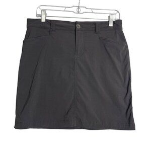 Eddie Bauer Travex Skort Black Womens‎ 6 Nylon Outdoor Hiking Active Skirt